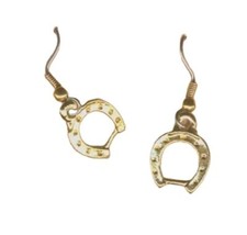 PENDIENTES HERRADURA-Diversión Caballo Ecuestre Suerte Suerte Dije Joyería