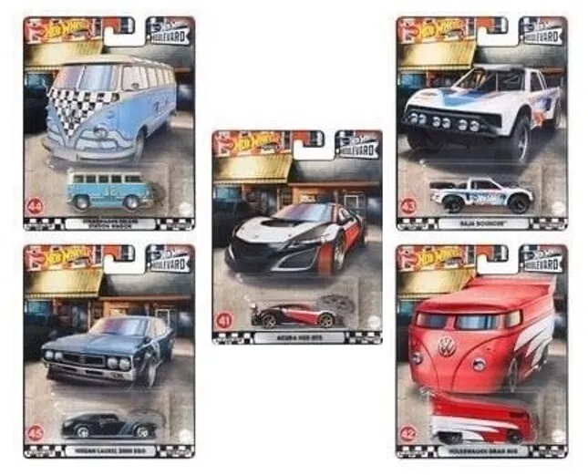 (READY) 2022 Hot wheels Premium Boulevard Mix J Set 5 Complete Card
