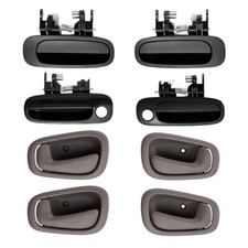 8pcs Exterior Interior Door Handle For 98-02 Toyota Corolla Frontrear Lhrh 8pcs Exterior Interior Door Handle For 98-02 Toyota Corolla Frontrear Lhrh