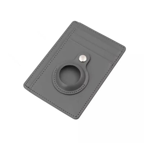 Apple Airtag Portefeuille Faux Cuir Air Tag Housse PU Débit Porte Carte de Crédit Piste - Photo 8 sur 11