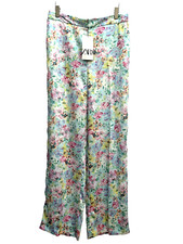 Zara Pantaloni A Fiori Blu Taglia Grande Ref 7646/498