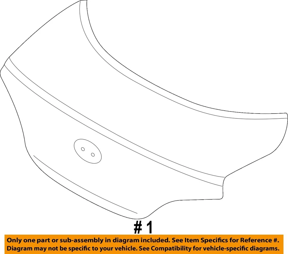 二手甲板盖适合:2014 现代 Genesis Cpe 带扰流板 A 级 — 第 4/4 张图片