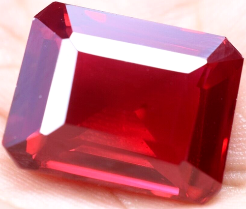 Natural 26.15 Ct Blood Red Ruby Mozambique GGL Certified Treated Gemstone - Picture 3 of 11