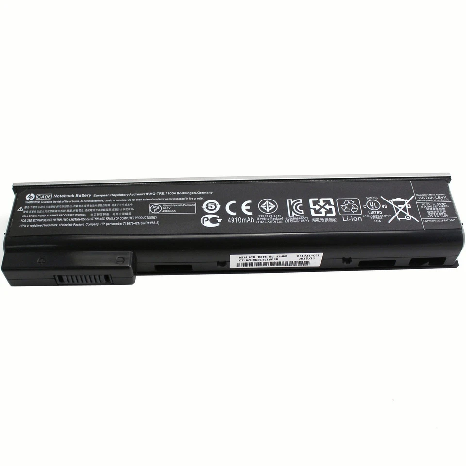 Подлинный аккумулятор CA06 CA06XL для HP ProBook 640 645 650 655 G0 G1 718755-001 55 Втч - Изображение 4 из 4