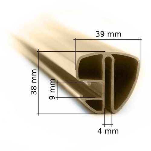 Pool Handlauf Set SPEZIAL für Ovalpool 800 x 400 cm I sandfarben I Keilbiese - Bild 2 von 3