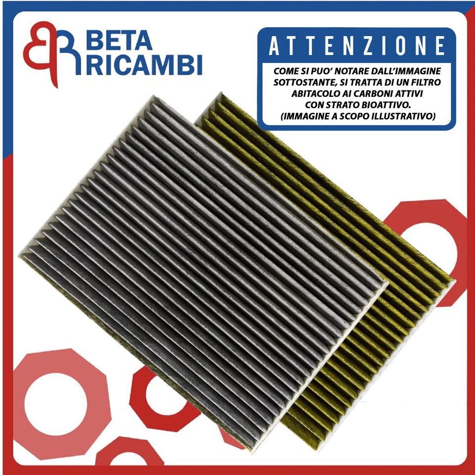 Filtro Abitacolo Fiat Grande Punto Alfa Mito Opel Adam Corsa D E Disinfettante - Immagine 2 di 4