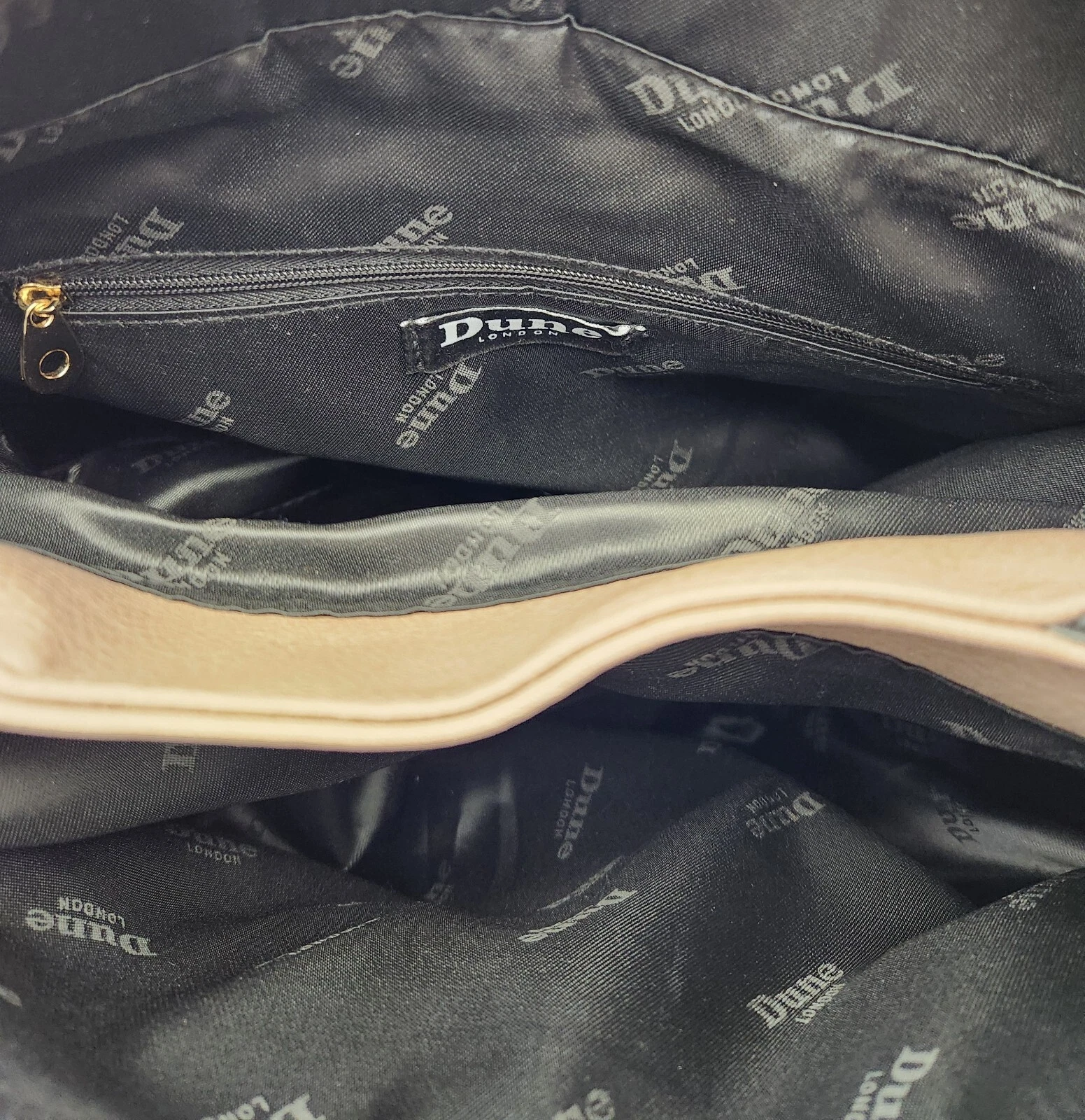 Dune London Gray Snakeskin Double Handle Double Side G Tassel Handbag Purse