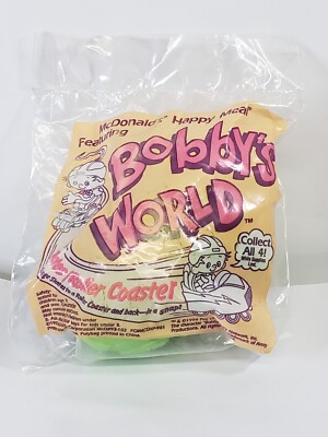 McDonald's 1994 Bobby's World Skates/Roller Coaster Happy Meal Toy.