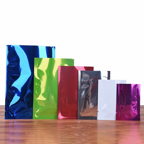 100x Mylar Open Top Aluminum Foil Bag Heat Seal Vacuum Food Grade Pouch 9 Sizes - Picture 9 of 18