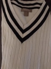 White Stag Beautiful V-Neck Pullover Sweater Size Large