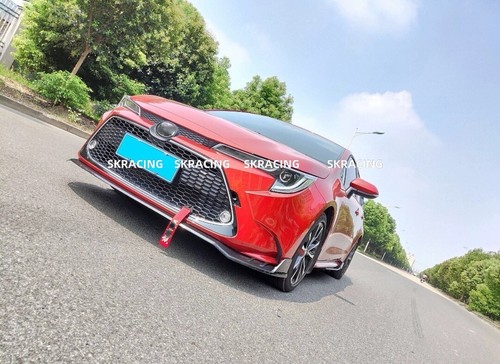 Kits de labios de parachoques delantero con aspecto de fibra de carbono ABS para Toyota Corolla LE 2020-2024 - Imagen 9 de 13