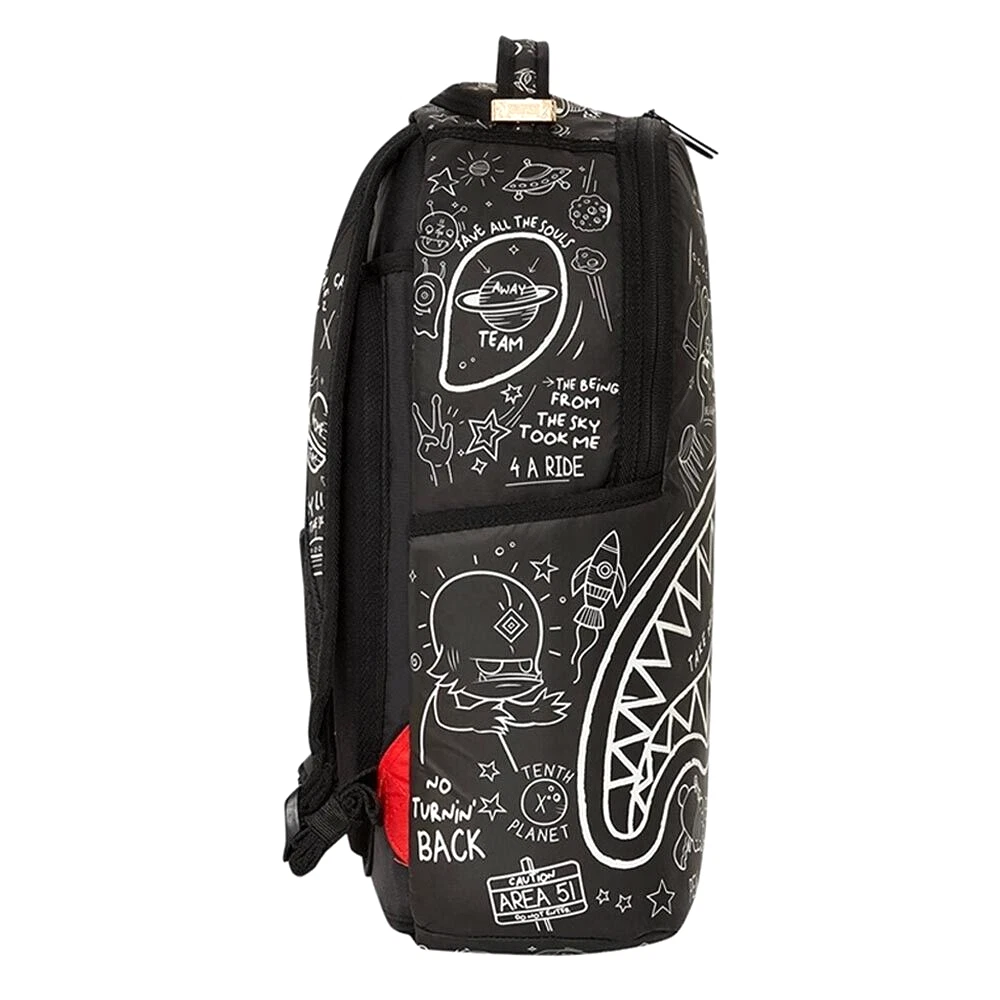 Sprayground Doodle Black & White Duffle Bag