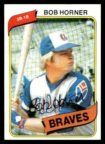 1980 Topps #108 Bob Horner Atlanta Braves Baseball card