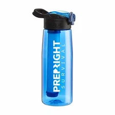 Prep-Right Water Filter Bottle with Built In Filtration System