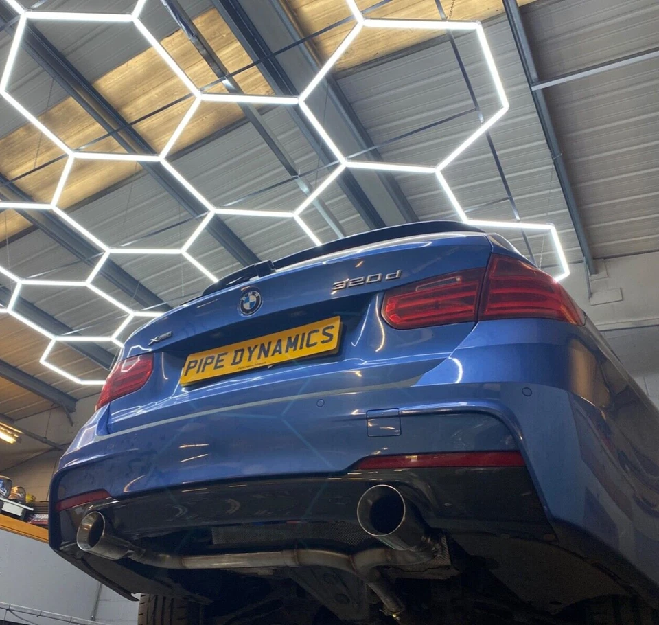 PIPE DYNAMIC F30 BMW 320D 2012-15 CONVERSIÓN DOBLE SALIDA ESCAPE TRASERO ESTILO 335i - Imagen 2 de 4