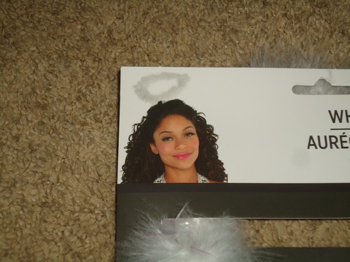 Costume Accessory, White Marabou Halo, NIP - Picture 3 of 3