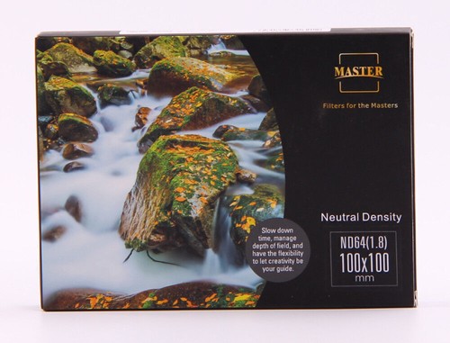 Benro 100 x 100mm ND64 6 STOPS Master Series Neutral Density 1.8 Filter - Picture 1 of 8