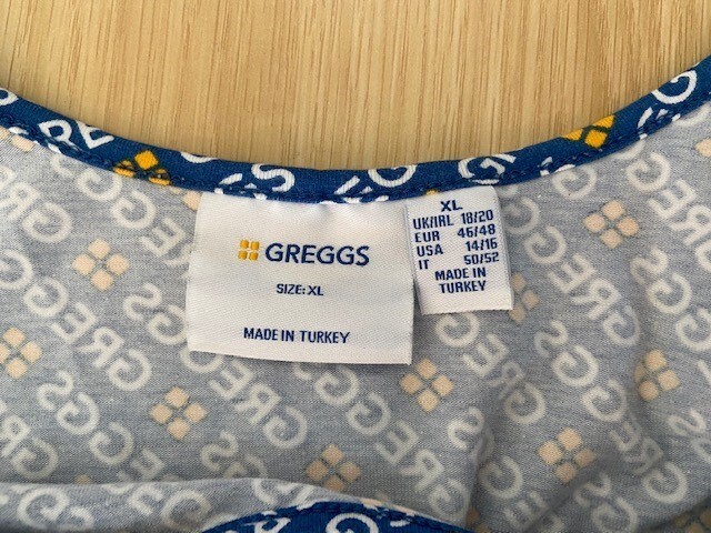 GREGGS X PRIMARK Logo Ladies Bodysuit, Limited Edition, Size XL image 2