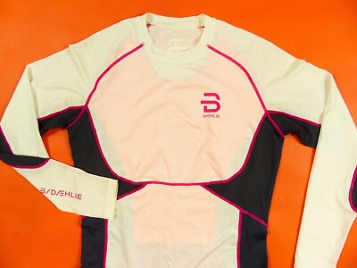 WOMENS BJORN DAEHLIE NORWAY 91% POLYESTER STRETCH SWEATER BASE LAYER TOP SIZE: M
