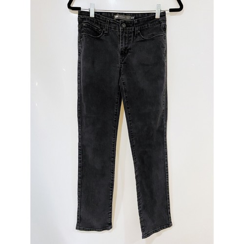 Levis Demi Curve Jeans Womens Size 6 Black Straight Leg Mid Rise Pants 28”  | eBay