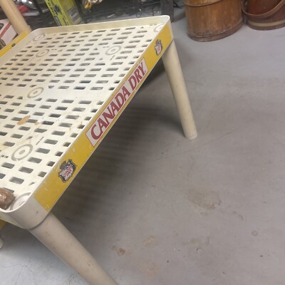 Vintage plastic Canada Dry Ginger Ale Rack, Four Shelf