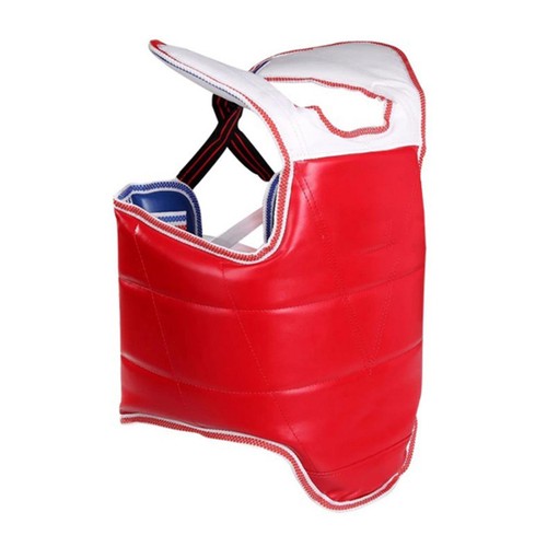 Karate Chest Guard Sanda Martial Arts Taekwondo Reversible Chest Protector - Picture 45 of 47