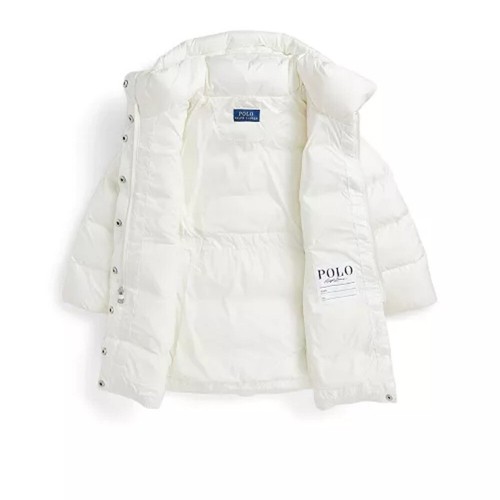 NWT Polo Ralph Lauren Girl’s Quilted Long Jacket Puffer Coat in Nevis Size 6X - Picture 3 of 12