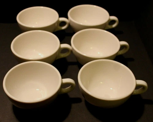Lot Of Six(6) Vintage Syracuse China Heavy Restaurant Diner Style Coffee Cup