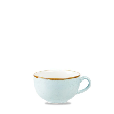 Churchill STONECAST Duck Egg Blue Cappuccino Cup/Saucer Porzell. Tasse 46cl blau