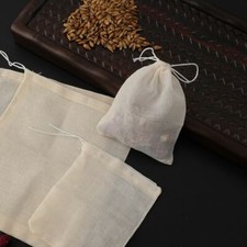Bags Unbleached Natural Muslin Bag Drawstring Bags Sachet Bag Cotton