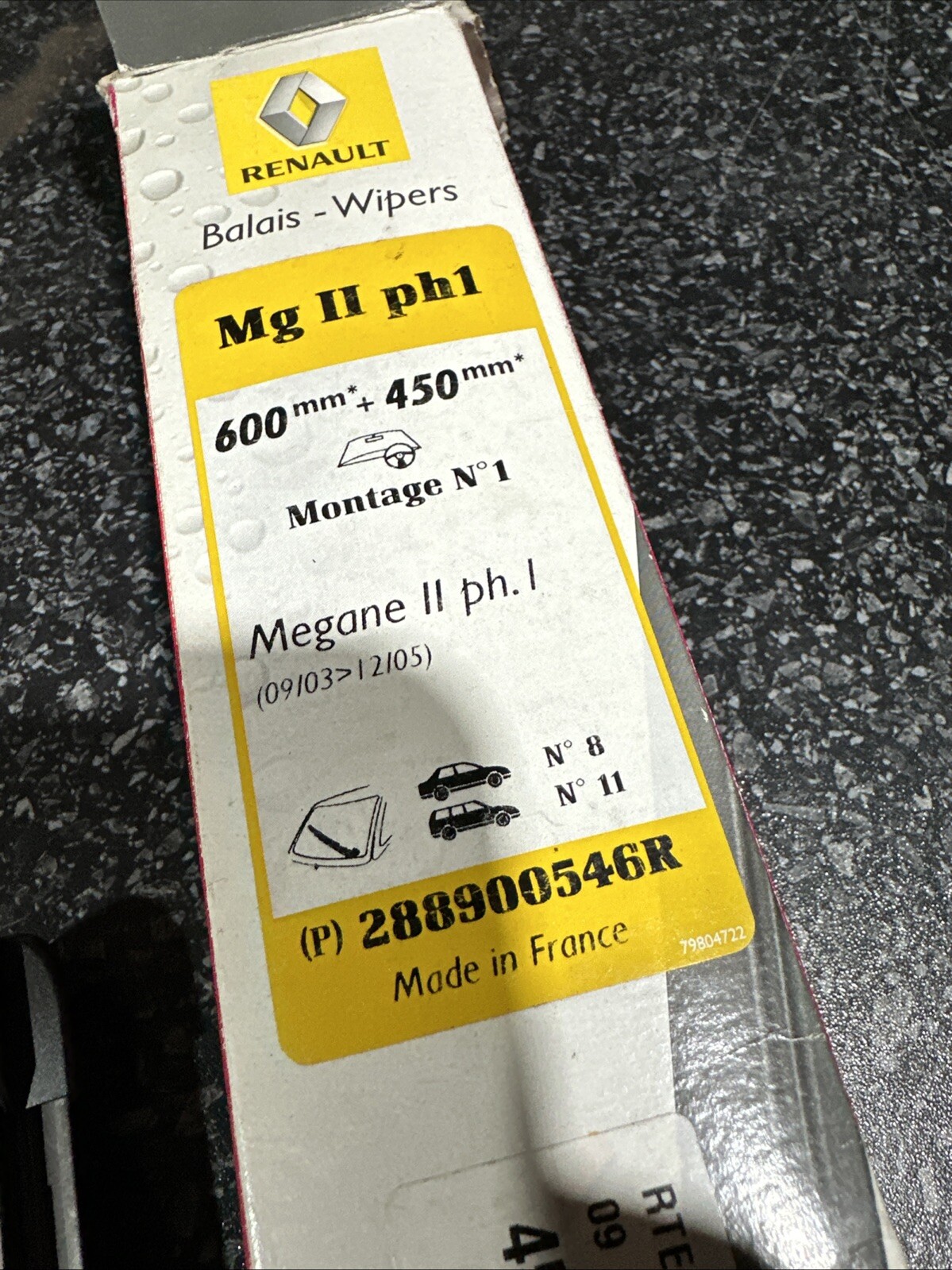 2x Wiper Blades (Pair) Flat / Aero type fits RENAULT MEGANE Front 02 to 06 Set image 4
