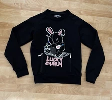 BKYS Lucky Charm Sweatshirt With Zippered Pockets Black Size Small