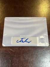2017 TRISTON CASAS RC AUTO 1/1 Yellow PRINTING PLATE LEAF PERFECT GAME BOSTON