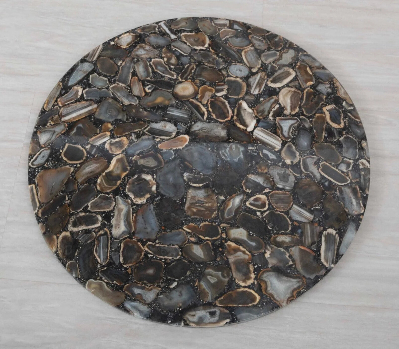 36" Agate Table Top Gemstones Work home decor