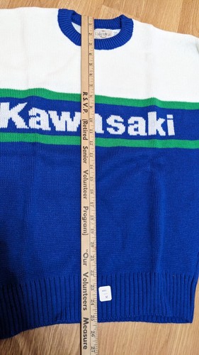 Vintage 80's 1984 Kawasaki Cliff Engle Sweater Motorcycle Snowmobile Sweat Shirt - Picture 10 of 14