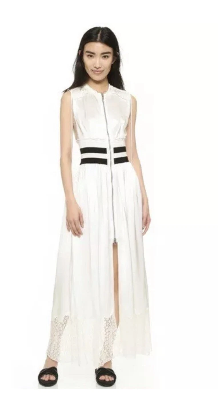 Abito lungo con zip Alexander Wang nuovo taglia US 4