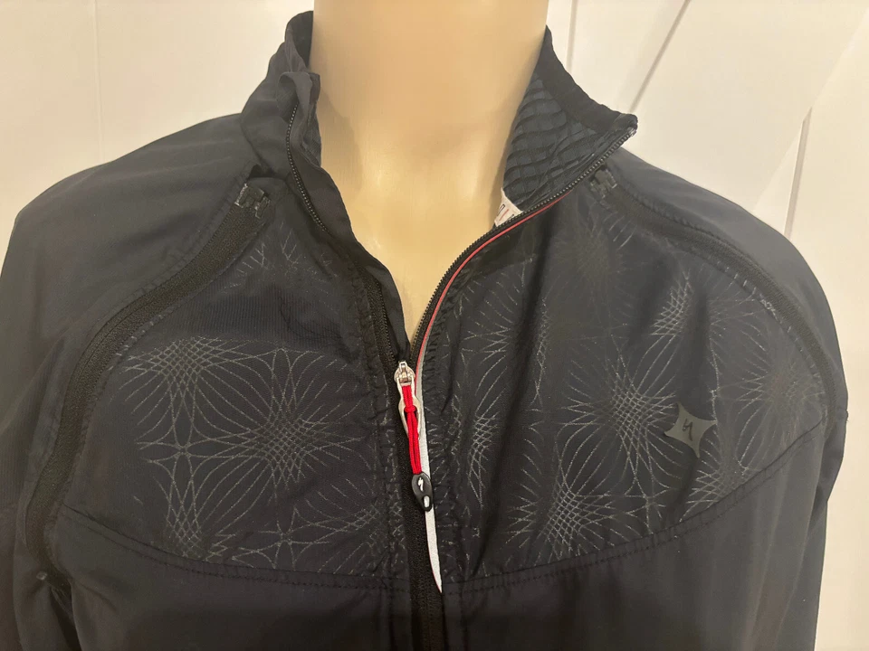 Specialized Deflect Hybrid Cycling Jacket Semi-Form Fit Black Womans Size Large - Image 2 of 4