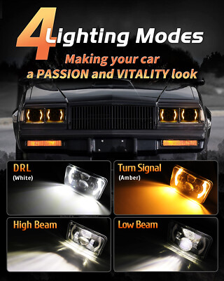 H4666 Led Headlight 2x 4x6