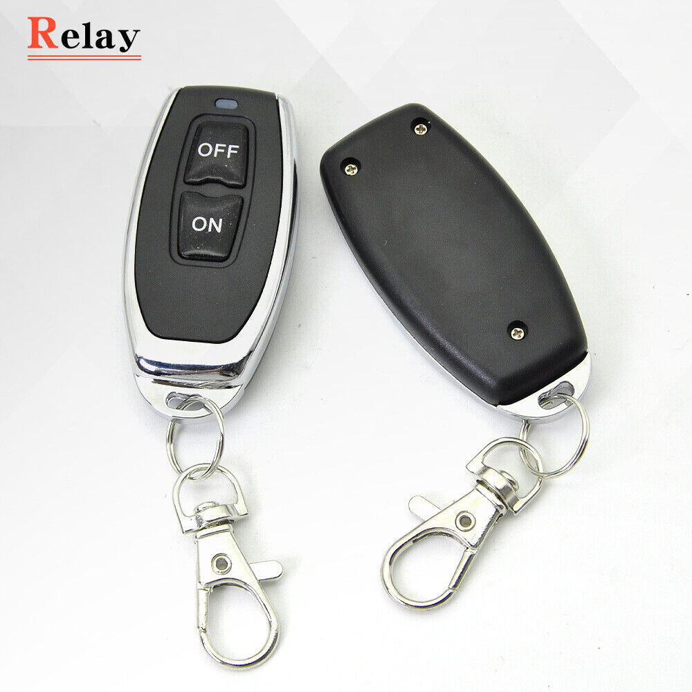 Car Battery Disconnect Relay Wireless Dual Remote Master Kill Cut-off Switch 12V