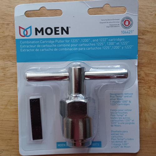 MOEN 104421 OEM COMBINATION CARTRIDGE PULLER FOR SINGLE HANDLE SHOWER