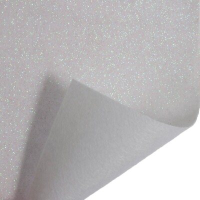 Glitzerfilzlaken farbig 30cm x 23cm einseitig niedriger Schuppen - Weihnachtshandwerk