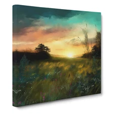 Meadow Digital Art No.2 Canvas Wall Art Print Framed Picture Decor Dining Room