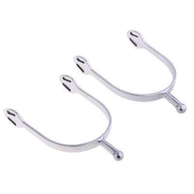 1 Pair Stainless Steel Horse Spurs Equestrian Training ...