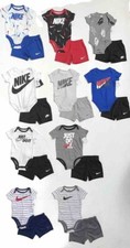 NIKE Baby Short Sets,  Bodysuit/Shorts &  Socks 3-PC Set; Sizes 3M, 6M, 9M  NWT