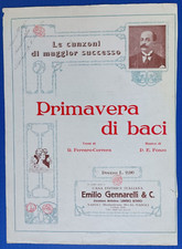 PRIMAVERA DI BACI di E. FONZO  SPARTITO MUSICALE dei PRIMI DEL 900-12813