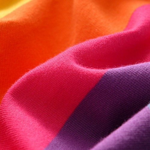 Girls Long Sleeve Rainbow Striped Hoodie Outwear Coats Outfits Tops for Age 2-7Y - Picture 9 of 14