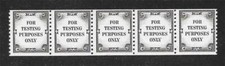 T&G STAMPS -  COIL TEST STRIP OF 5 Sc#TD107 MNH *ANY 4 = FREE SHIPPING*