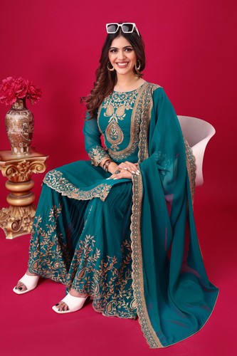 Indian Salwar Kameez Suit Designer Pakistani Bollywood Party Wear Wedding Dress - Picture 16 of 64