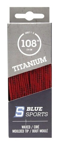 Waxed Ice Roller Hockey Skate Boot Laces Blue Sports Titanium Laces - Picture 12 of 12