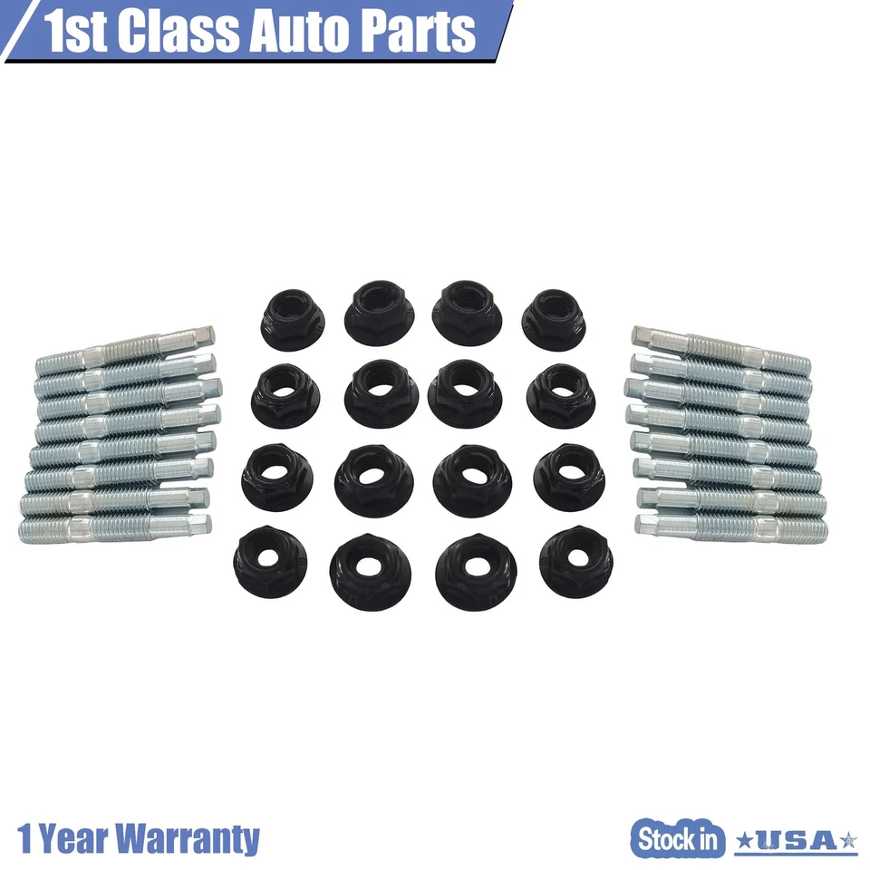 Kit de 16 pernos y pernos colectores de escape para Ford F450 Super Duty 2005-2017 Foto 2 de 4